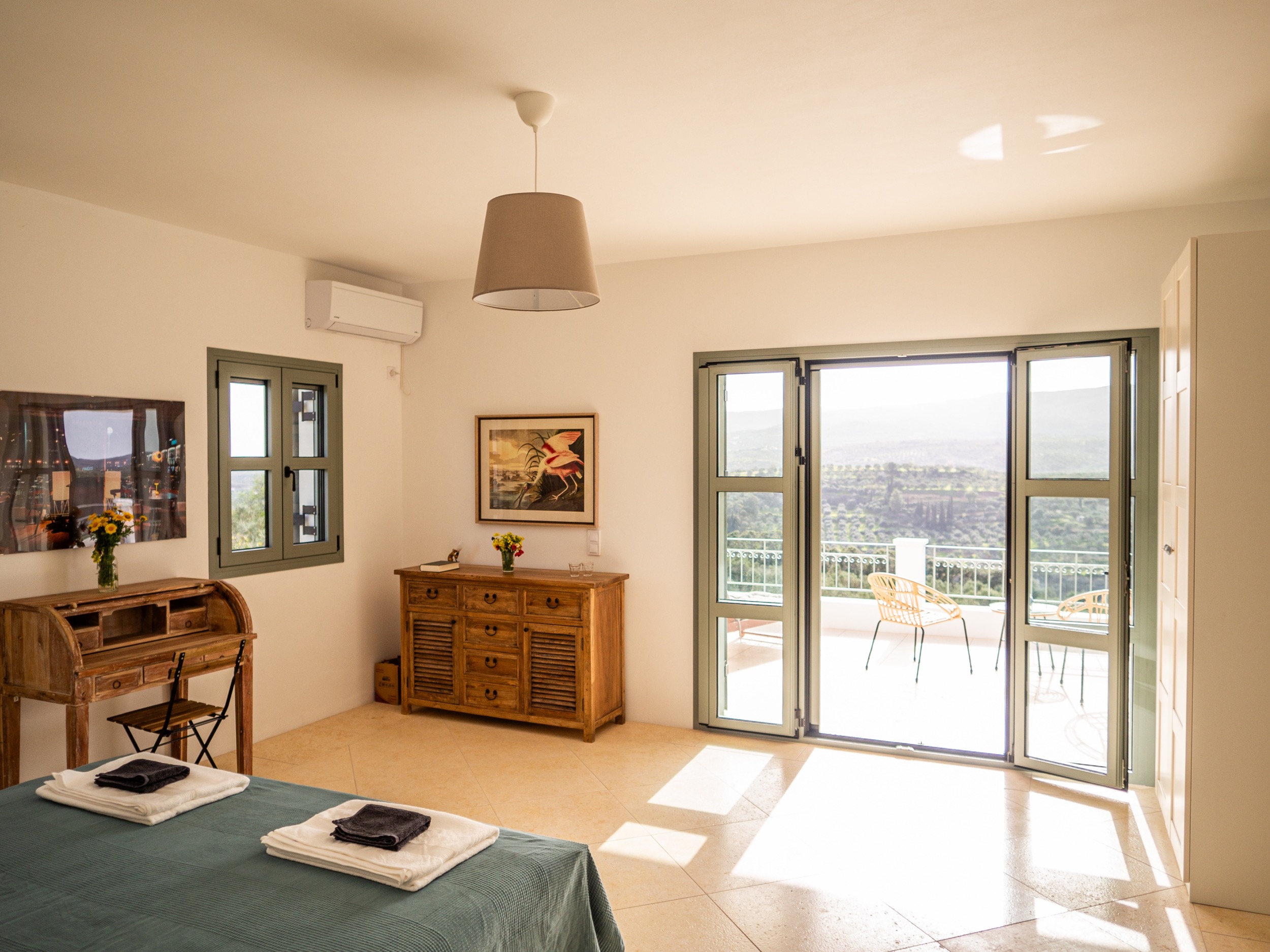 Schlaf und Badezimmer villa gerakada koroni peloponnes 22